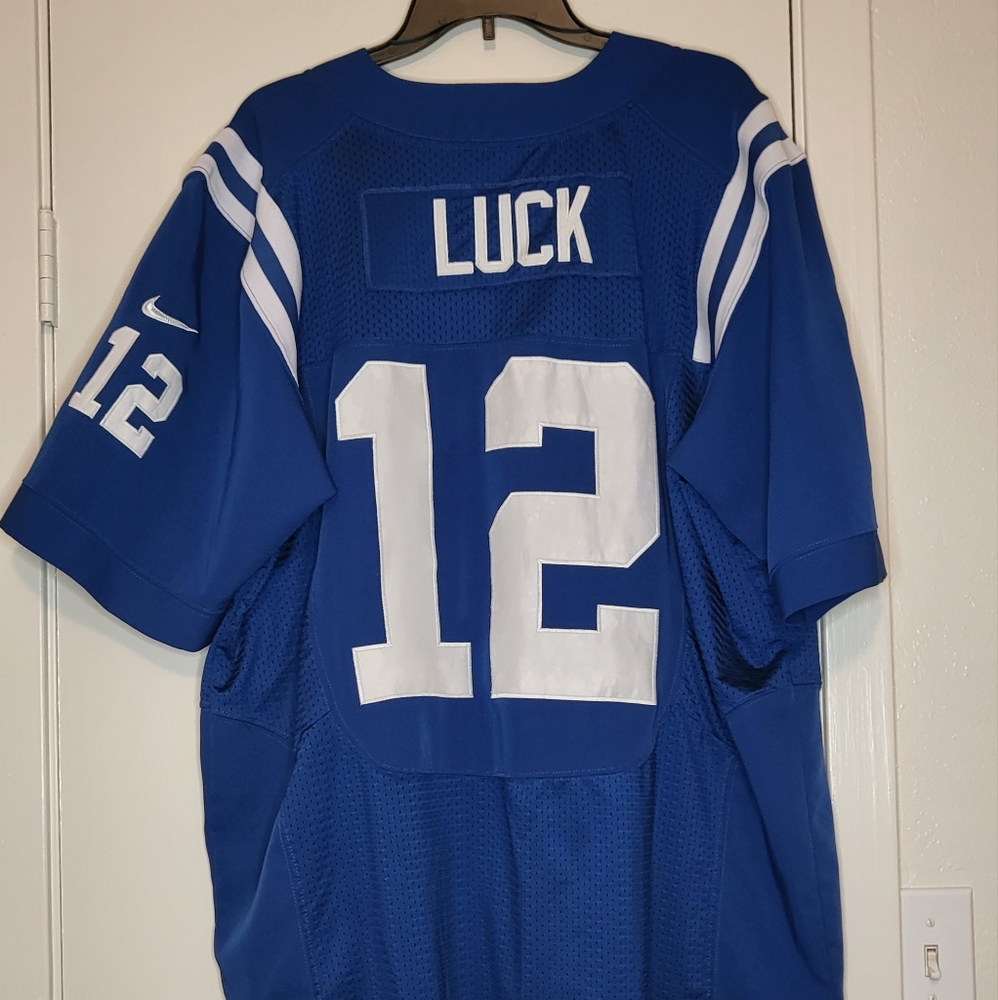 Nike NFL on field stitch Andrew luck Colts jersey size 56